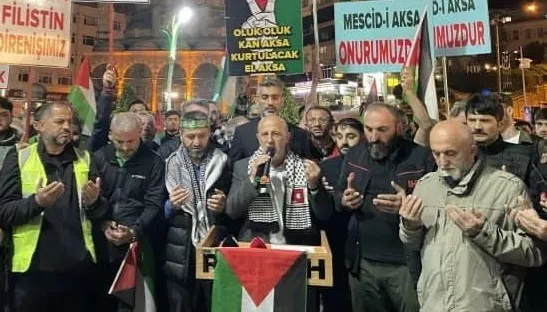 AGD/MGV Hatay Cilvegözü Sınır Kapısına Büyük Filistin Konvoyu