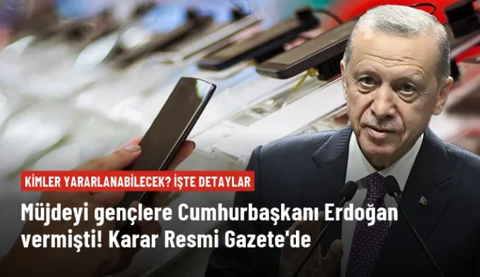 Öğrencilere cep telefonu ve internet desteği Resmi Gazete