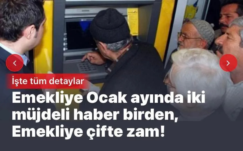 Emekliye iki müjdeli haber birden, Ocak ayında çifte zam geliyor! İşte detaylar