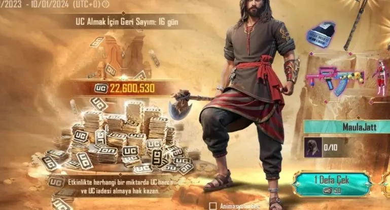 PUBG Mobile Maula Jatt Kodu, PUBG Mobile Maula Jatt Takas Kodu (2024)