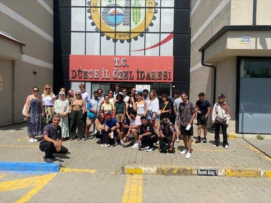 Erasmus+ programı kapsamında 11 ülkeden 36 genç ve eğitici Düzce