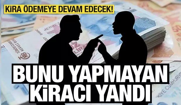 Anahtarı teslim etmeyen kiracı şimdi yandı