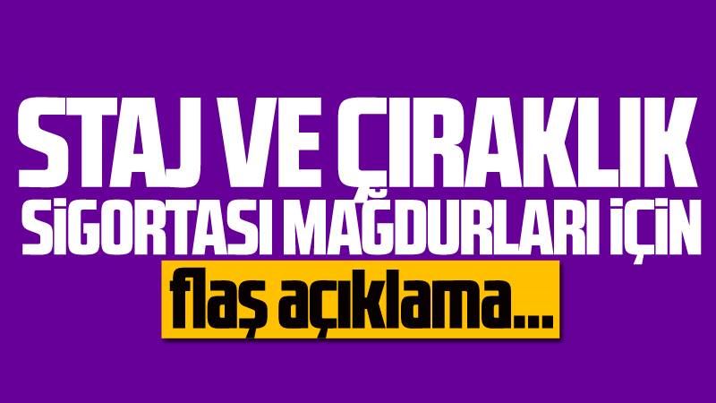 Staj ve çıraklık sigortası mağdurları için Başkan Küsmez