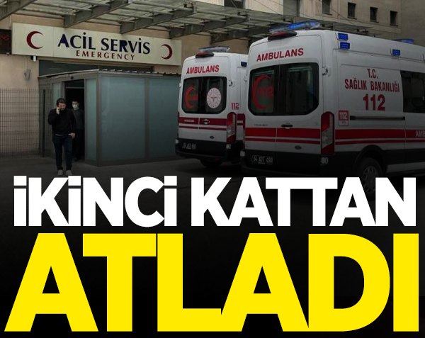 İkinci kattan atladı! İntihar...