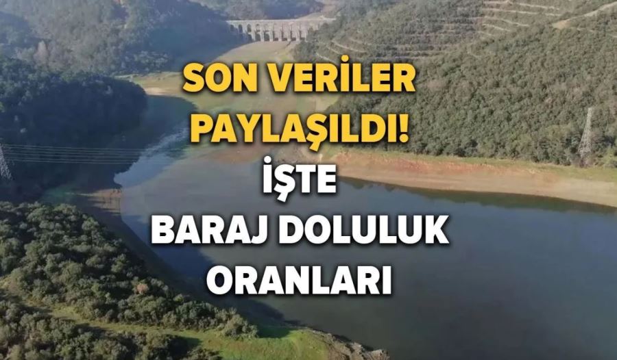 Baraj doluluk oranlarını İSKİ açıkladı!