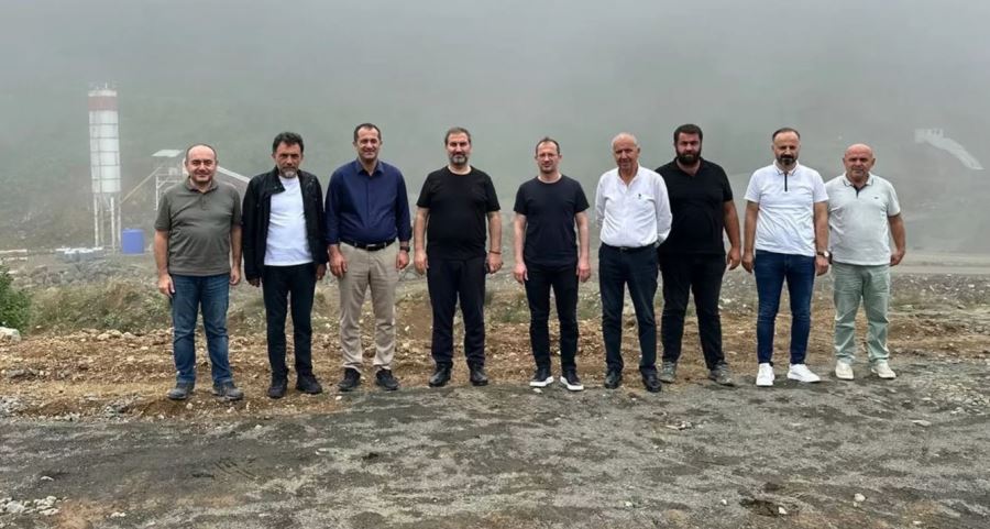 Simba Yaylası Gölet İnşaatı Şantiyesinde incelemelerde bulundu