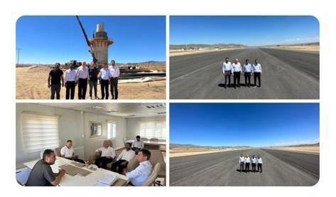 AK PARTİ BAYBURT MİLLETVEKİLİ ORHAN ATEŞ HAVALİMANI İNŞAATINDAYDI