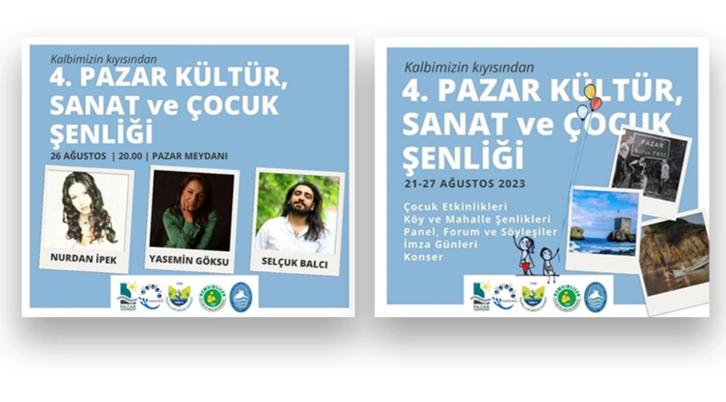4. Pazar Kültür Sanat ve Çocuk Şenliği başlıyor