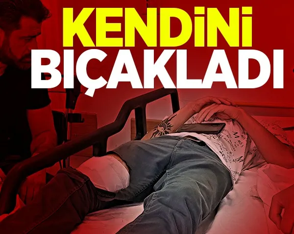 Ayrıldığı kız arkadaşı görüşmeyi kabul etmedi, kendini bıçakladı!