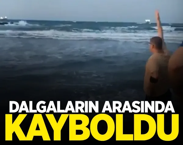 Dalgaların arasında kayboldu