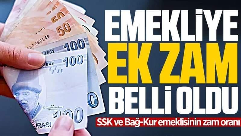 Emekliye ek zam belli oldu | SSK ve Bağ-Kur emeklisine ne kadar zam gelecek?