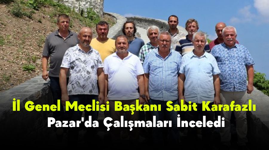 İl Genel Meclisi Başkanı Sabit Karafazlı, Pazar