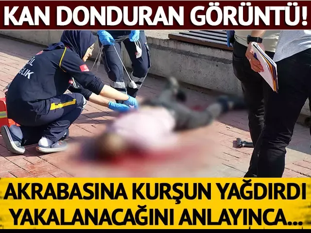 Sahil kenarında kan donduran görüntü! Akrabasına kurşun yağdırdı, yakalanacağını anlayınca...