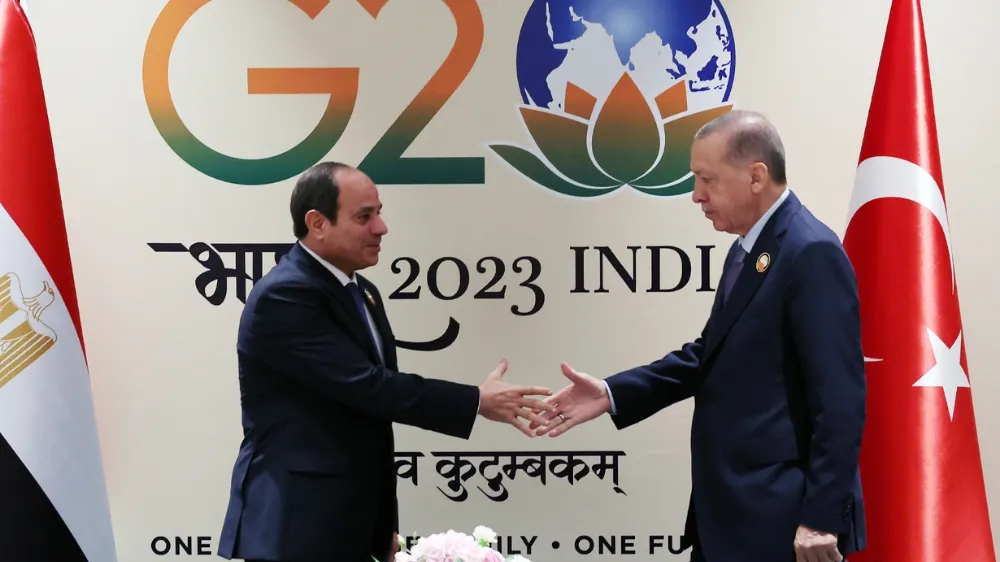 Cumhurbaşkanı Erdoğan, Mısır Cumhurbaşkanı Sisi ile bir araya geldi