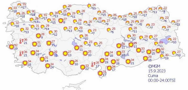 Meteoroloji yeni haritayı yayımladı!