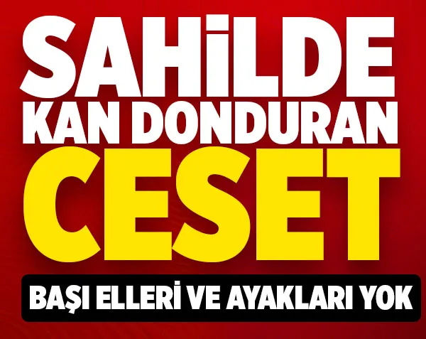 Sahile başı, el ve ayakları olmayan kadın cesedi vurdu