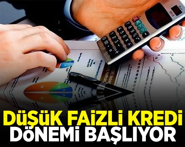 Düşük faizli kredi dönemi başlıyor!