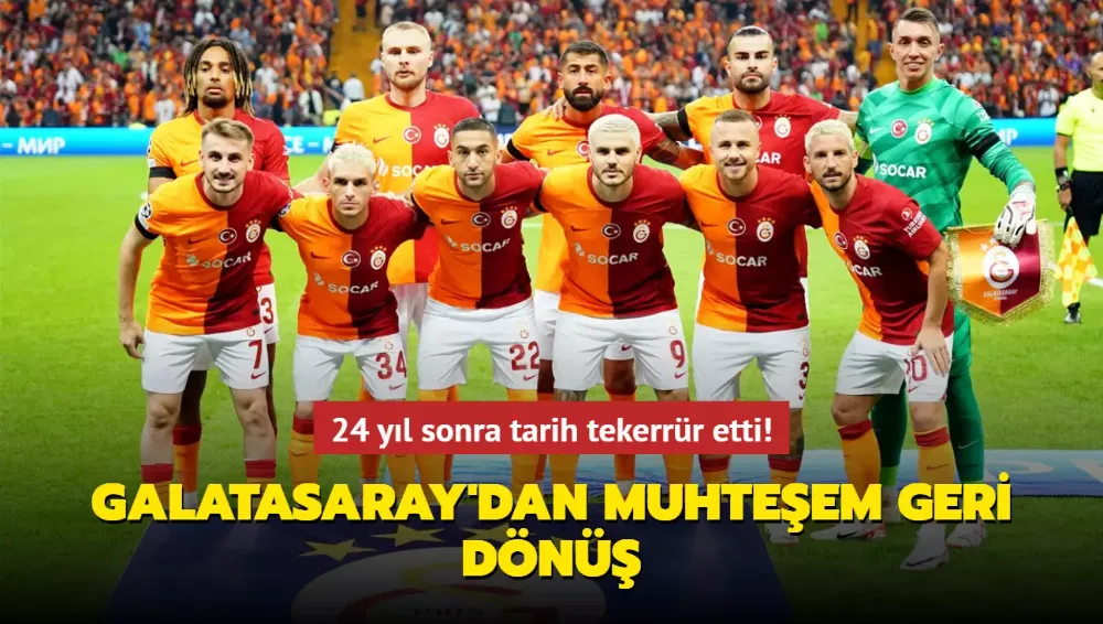 24 yıl sonra tarih tekerrür etti!