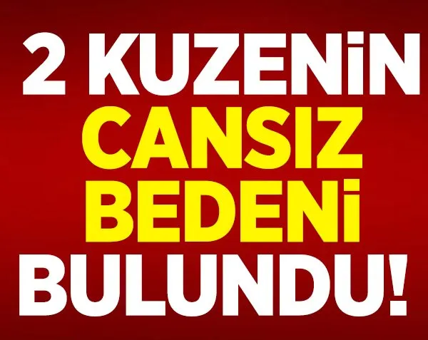 2 kuzenin cesedi bulundu!