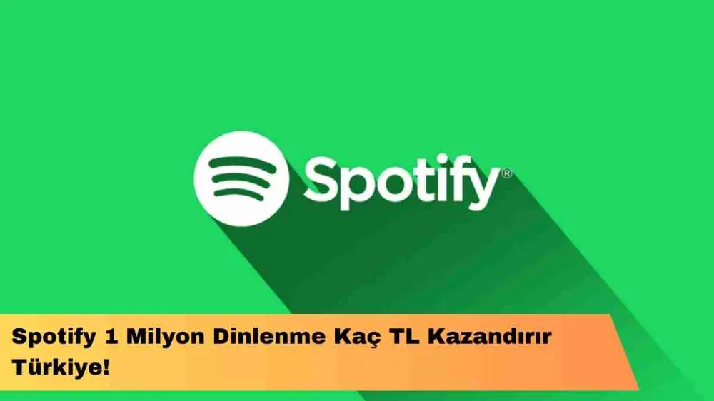 Spotify 1 Milyon Dinlenme Kaç TL Kazandırır ?