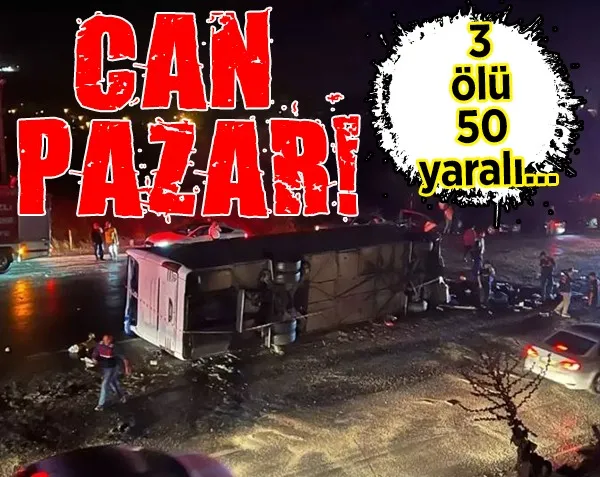 Zincirleme kaza! 3 ölü 50 yaralı...