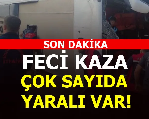 Amasya’da otobüs kazası: Çok sayıda yaralı var