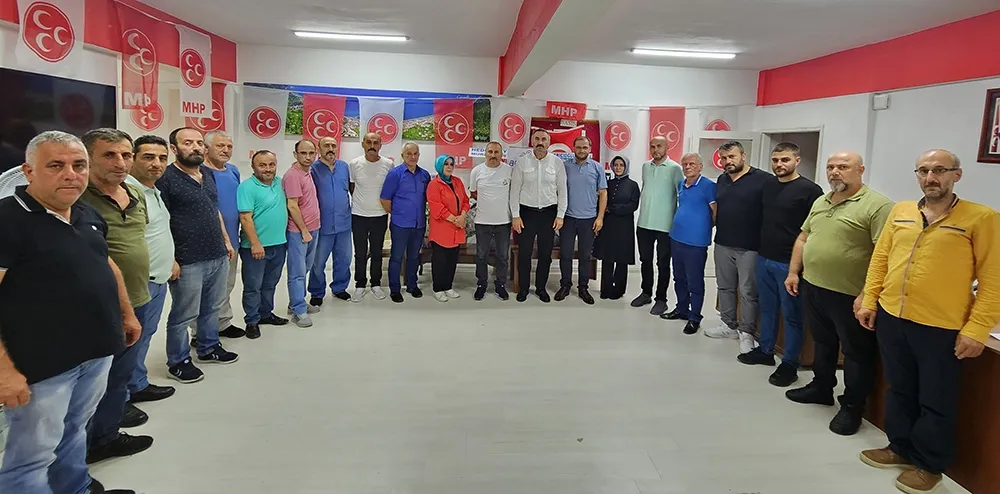 MHP Çayeli’nde yeni yönetim görev dağılımını yaptı