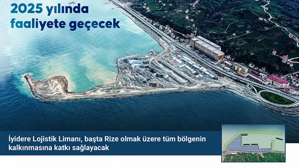 İyidere Lojistik Limanı 2025 yılında faaliyete geçecek