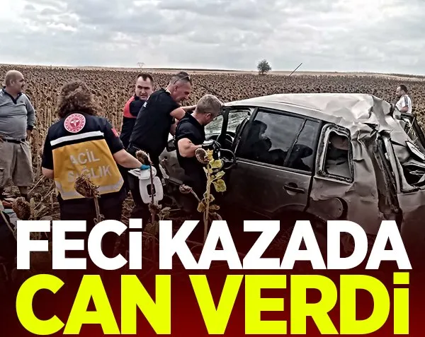 Otomobil takla attı! 1 ölü, 2 yaralı