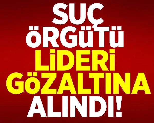 Suç örgütü lideri Ayhan Bora Kaplan gözaltına alındı!