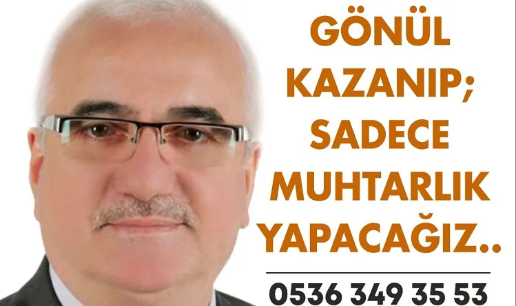Gazeteci Orhan Yazıcılar, Tophane Mahallesi Muhtarlığı İçin Aday Adayı