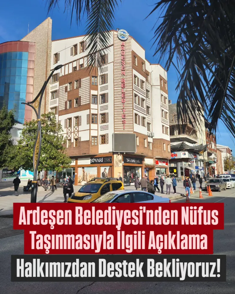 Ardeşen Belediyesi, konuyla ilgili  halkın desteğini beklediklerini ve birlikte hareket edilmesi gerektiğini vurguladı
