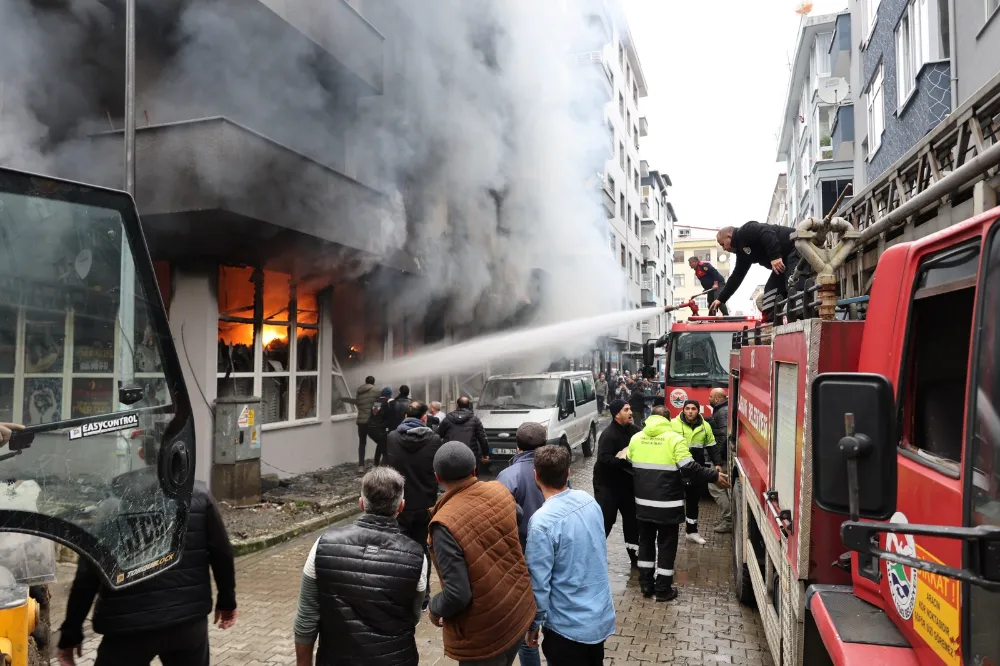 Arhavi’de Yangın Paniği Boğaziçi Mahallesi