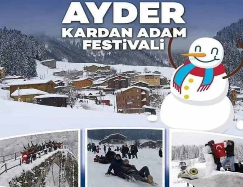 Çamlıhemşin Belediyesi Ayder Kardan Adam Festivali İçin  Organizasyon Planı Açıklandı