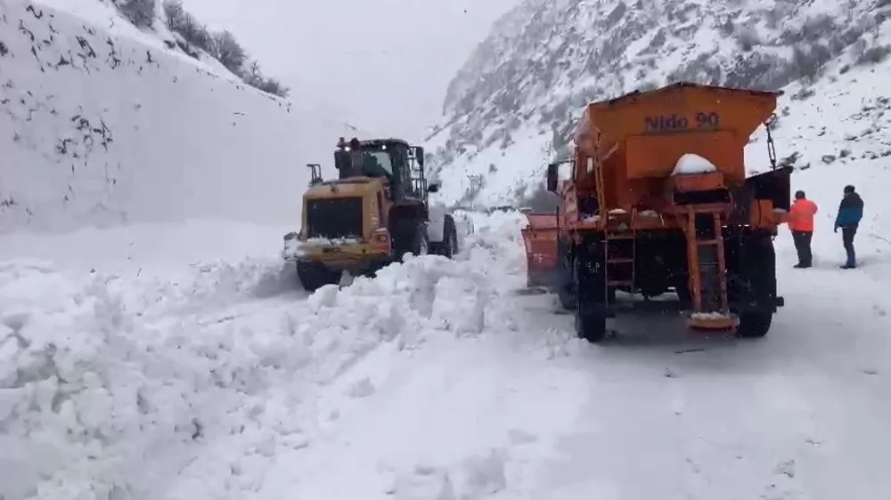  Erzurum-Rize karayoluna çığ düştü