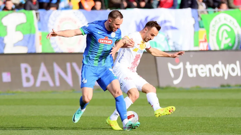 Çaykur Rizespor 5 maçlık galibiyet özlemini Kayserispor karşısında dindirdi