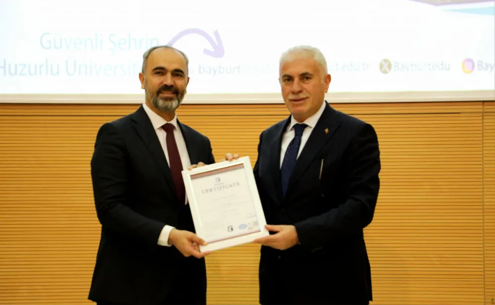 Bayburt Üniversitesi ISO 9001-2015 Kalite Yönetim Sistemi Belgesi