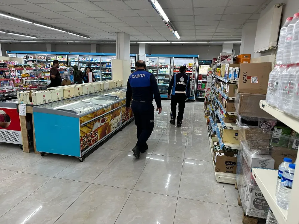 Horasan Belediyesi Zabıta Ekipleri Marketlerde Denetimleri Sıklaştırıyor