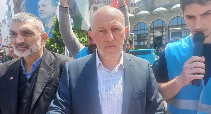 Rize’de İsrail Protesto edildi