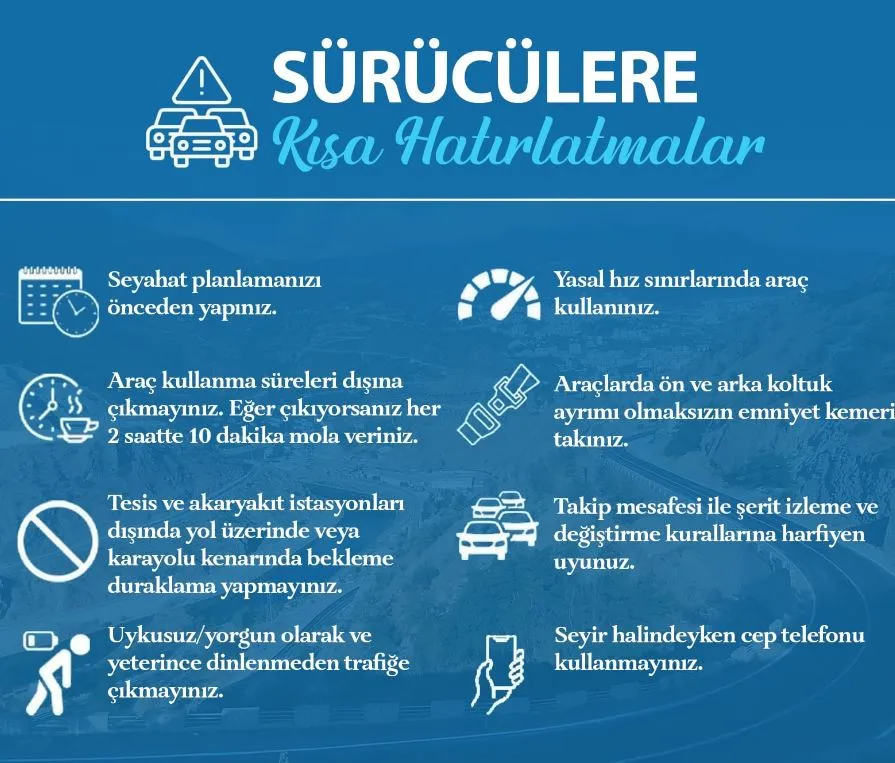 Bayram Dönüşünde Trafikte Dikkat Edilmesi Gerekenler: Artvin Valiliği