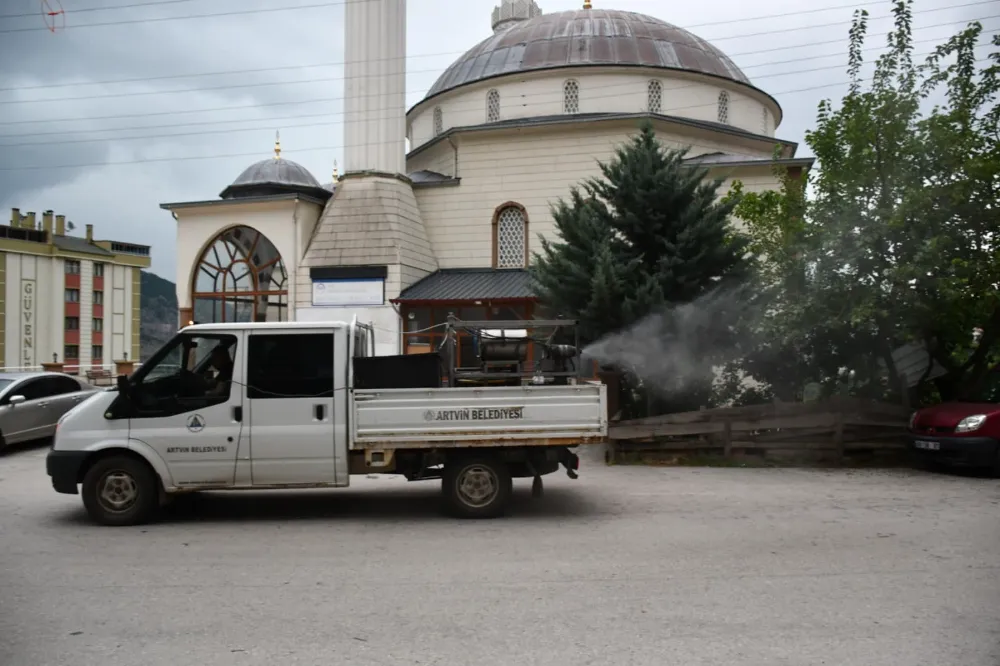 Artvin Belediyesi Sinek İlaçlama Çalışmalarına Devam Ediyor