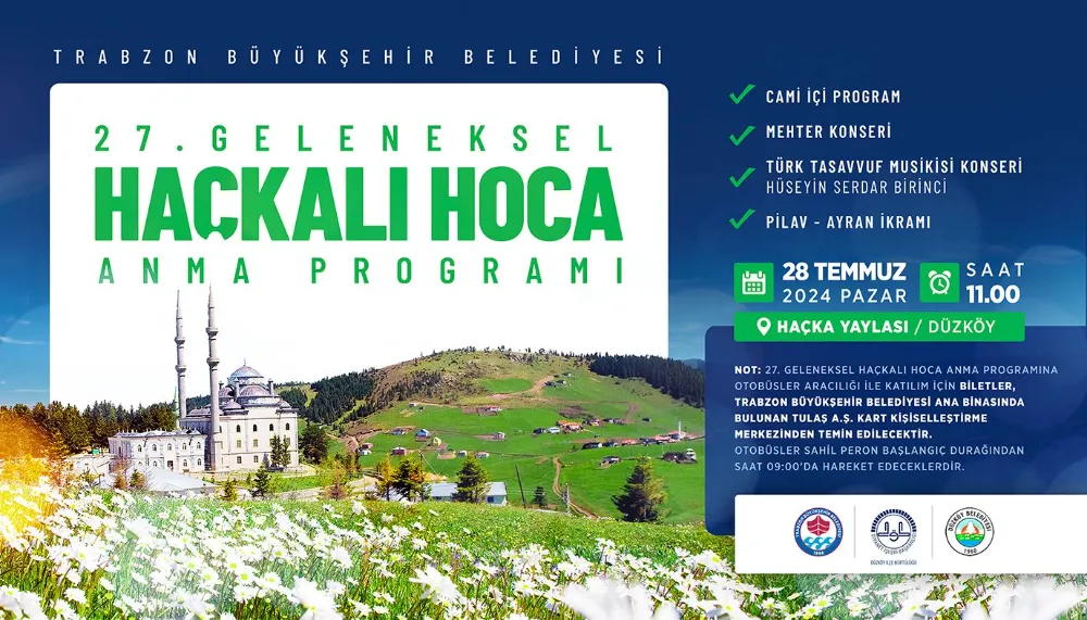 Haçkalı Hoca Anılacak: Geleneksel Anma Programı 28 Temmuz’da