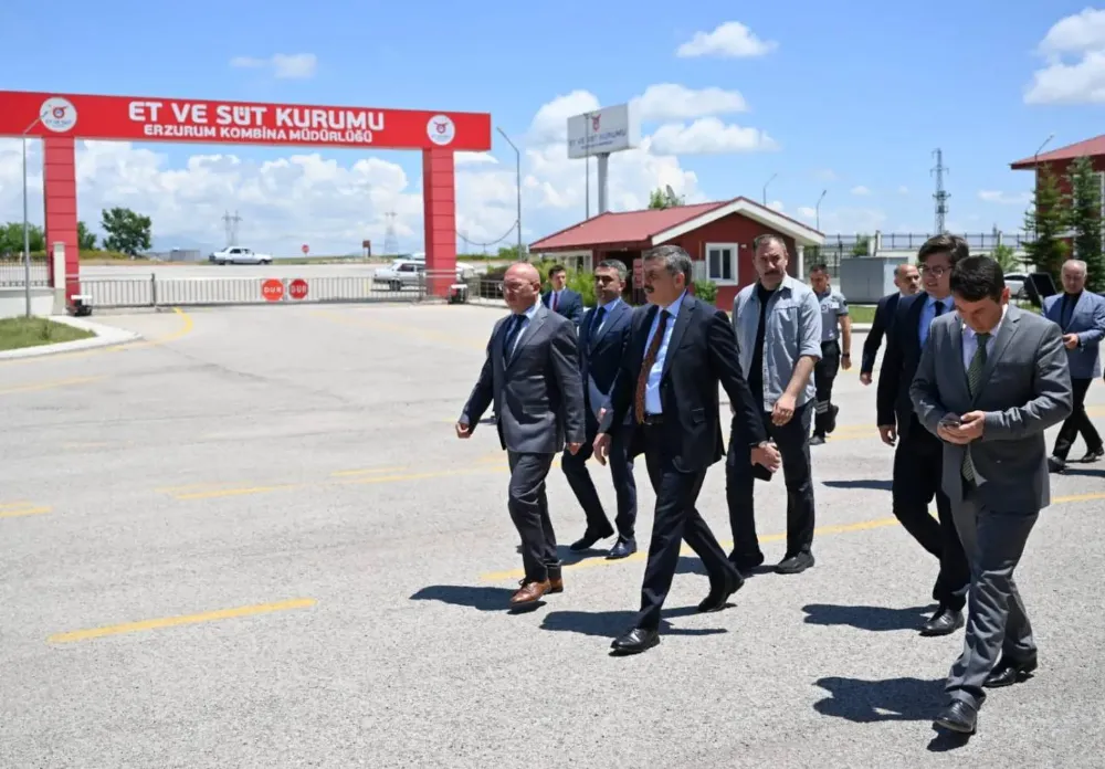Erzurum Valisi Mustafa Çiftçi, Et ve Süt Kurumu Erzurum Kombinasını Ziyaret Etti