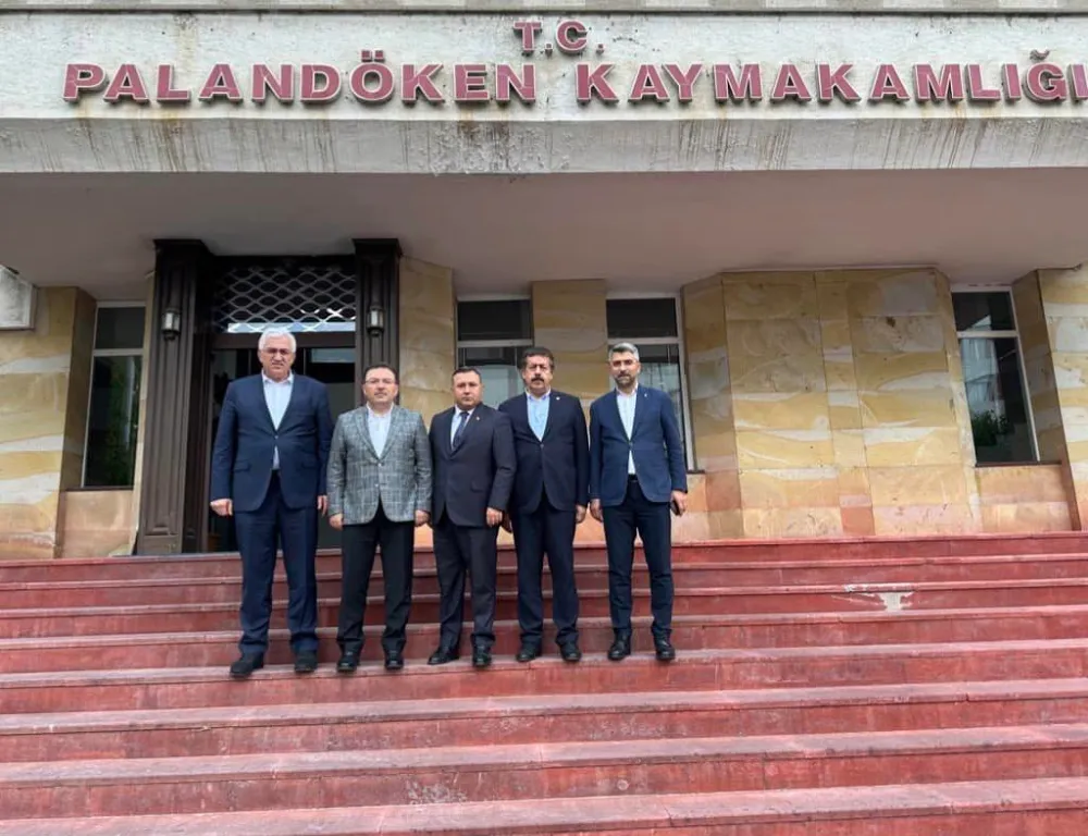 Selami Altınok ve AK Parti Yetkililerinden Palandöken Kaymakamına Destek Ziyareti