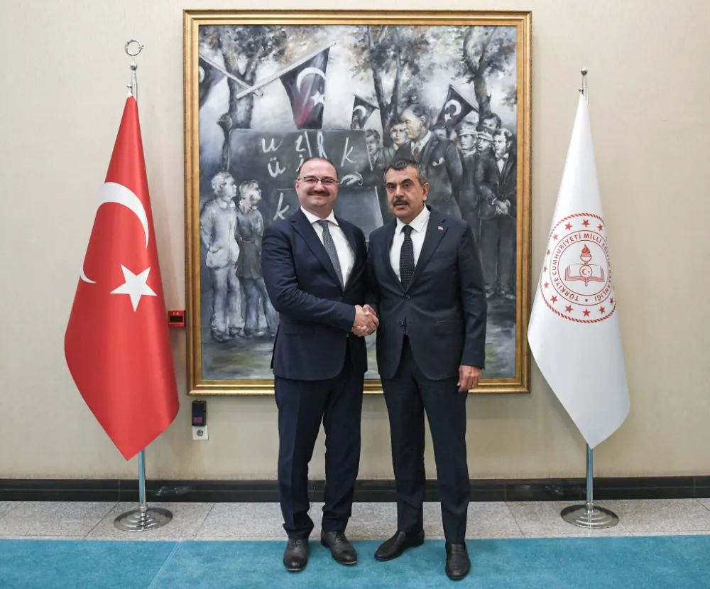 Atatürk Üniversitesi Rektörü Prof. Dr. Ahmet Hacımüftüoğlu’ndan Milli Eğitim Bakanı Tekin’e Nezaket Ziyareti
