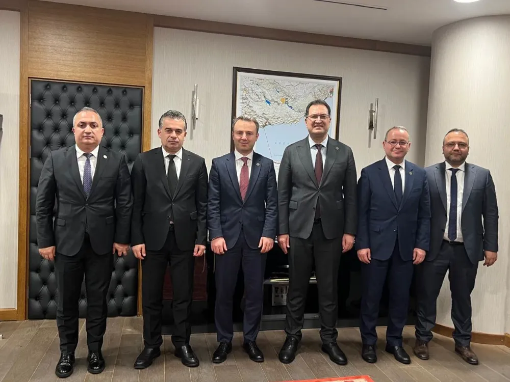 DSİ 22. Bölge Müdürlüğü Heyeti, Genel Müdür Yardımcısı Cengiz Han Kılıçaslan’ı Ziyaret Etti