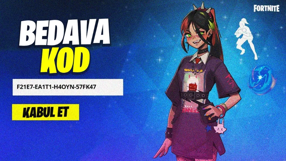 2025 Bedava Fortnite V Papel Kodu – Skin Kodları
