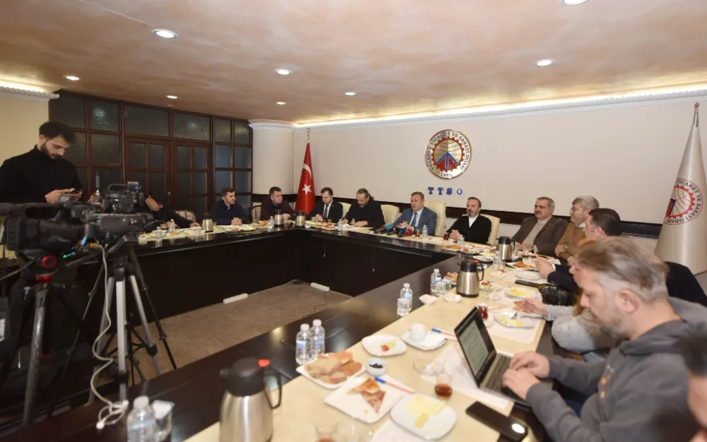 Trabzon Ticaret ve Sanayi Odası Başkanı Erkut Çelebi Basın Toplantısı Düzenledi