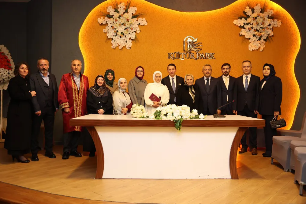 Rize Valisi Müftülük ve Defterdarlık Personelinin Nikah Törenine Katıldı