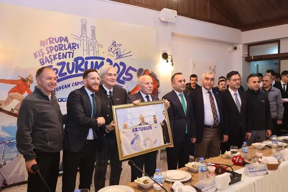2025 yılı Avrupa Kış Sporları Başkenti Erzurum Basın Toplantısı Gerçekleşti